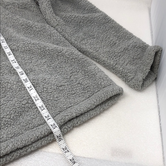 Patagonia Sherpa Pullover Gray Fleece 1/4 Zip Jacket Cozy Layering Size Large - Picture 6 of 11